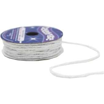 Silver and White Knot Cord 2mm x 8m image number 3
