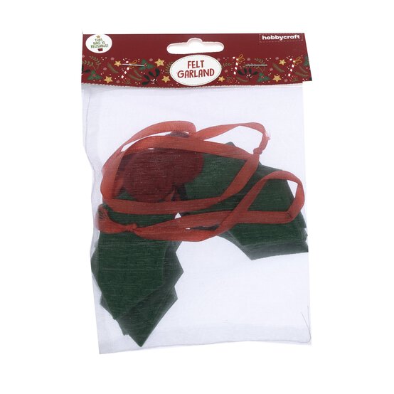 Felt Holly Garland 1.2m image number 3