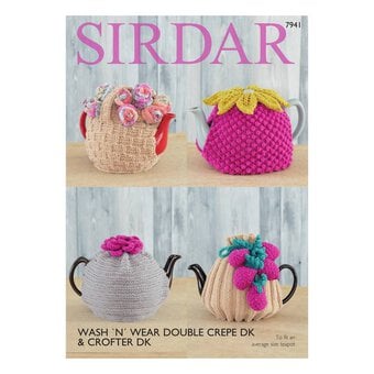 Sirdar Wash 'n' Wear Double Crepe DK Tea Cosy Digital Pattern 7941