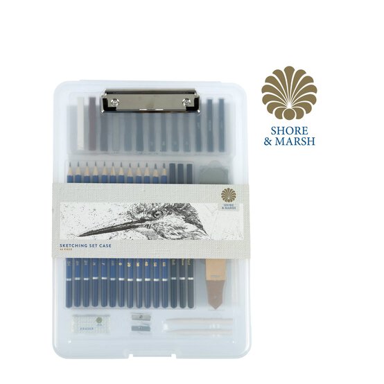 Shore & Marsh Sketching Set Case 46 Pieces