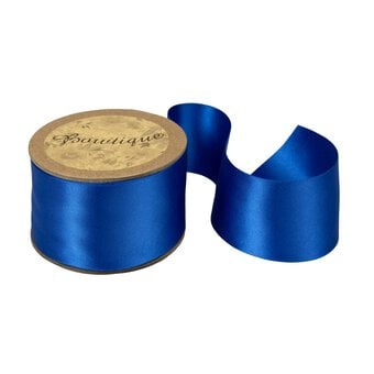 Royal Blue Double-Faced Satin Ribbon 36mm x 5m