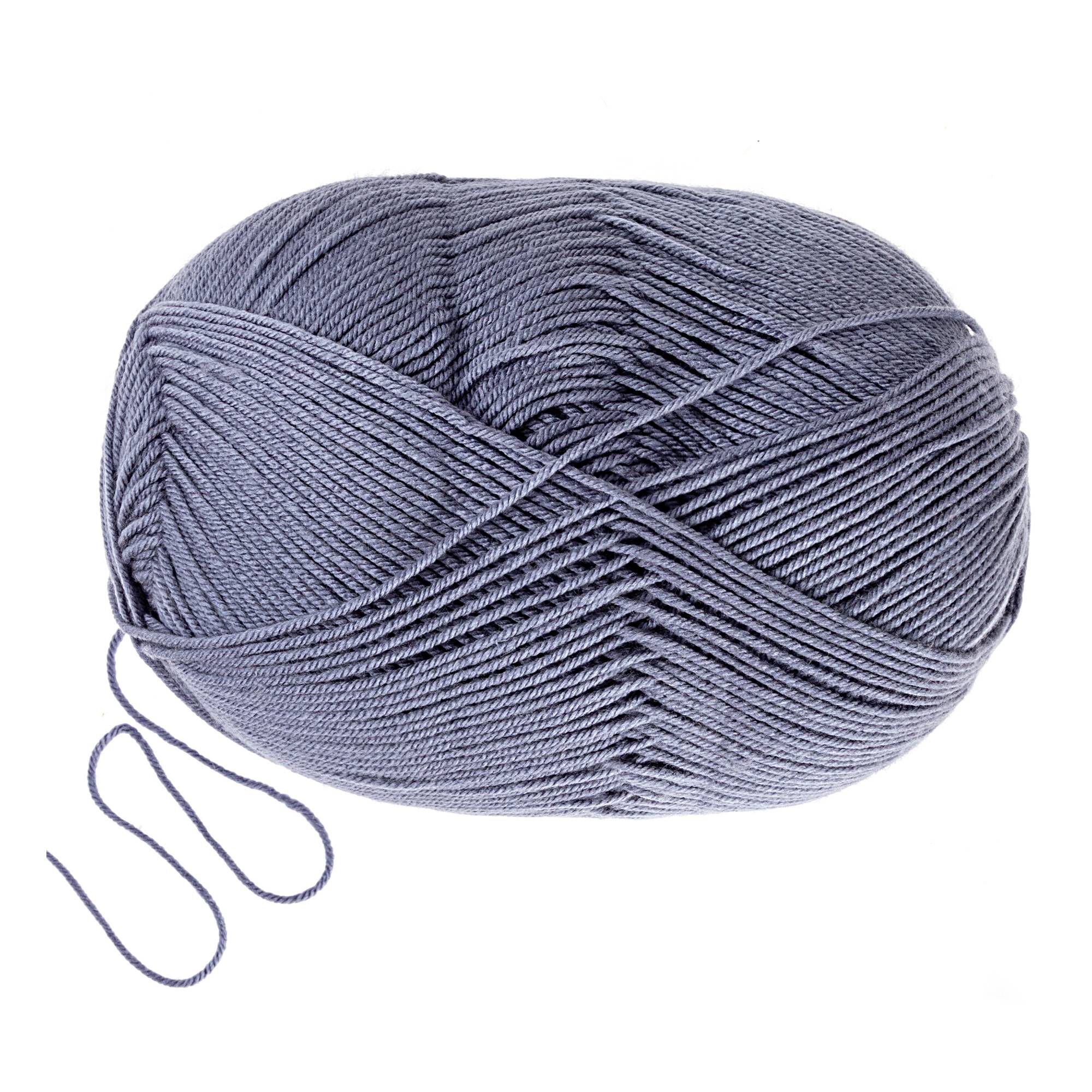 Women's Institute Blue and Grey Soft and Smooth Aran Yarn 400g Hobbycraft