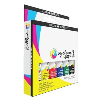 Daler-Rowney System3 Fluid Acrylic 29.5ml 6 Pack image number 2