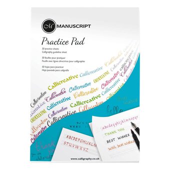 Manuscript Creative Writing Practice Pad 50 Sheets