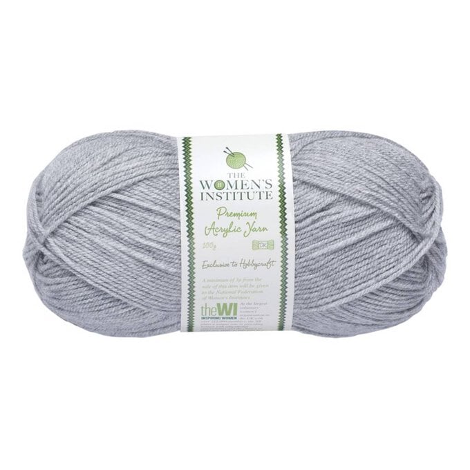 Women's Institute Grey Premium Acrylic Yarn 100g