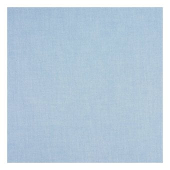 Denim Blue Cotton Oxford Chambray Fabric by the Metre