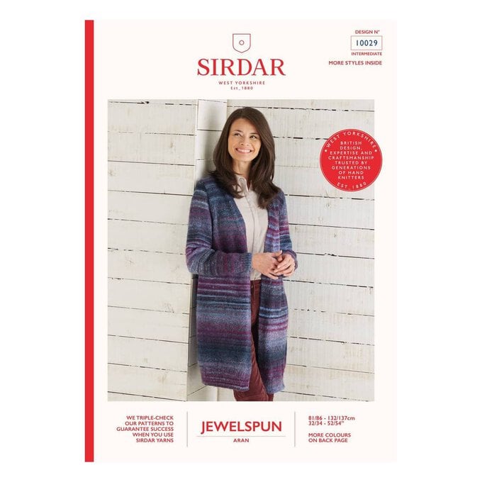 Sirdar Jewelspun Ladies' Jacket Pattern 10029 image number 1