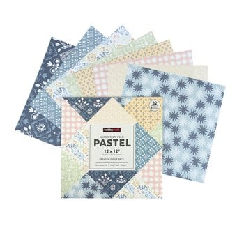 Moroccan Tile Pastel 12 x 12 Inches Paper Pack 32 Sheets