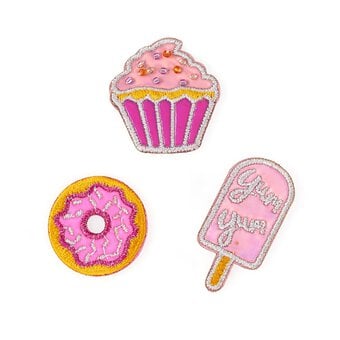 Dessert Iron-On Patches 3 Pack