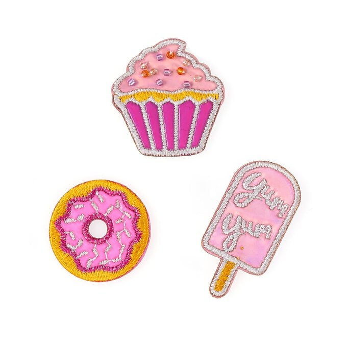 Dessert Iron-On Patches 3 Pack image number 1