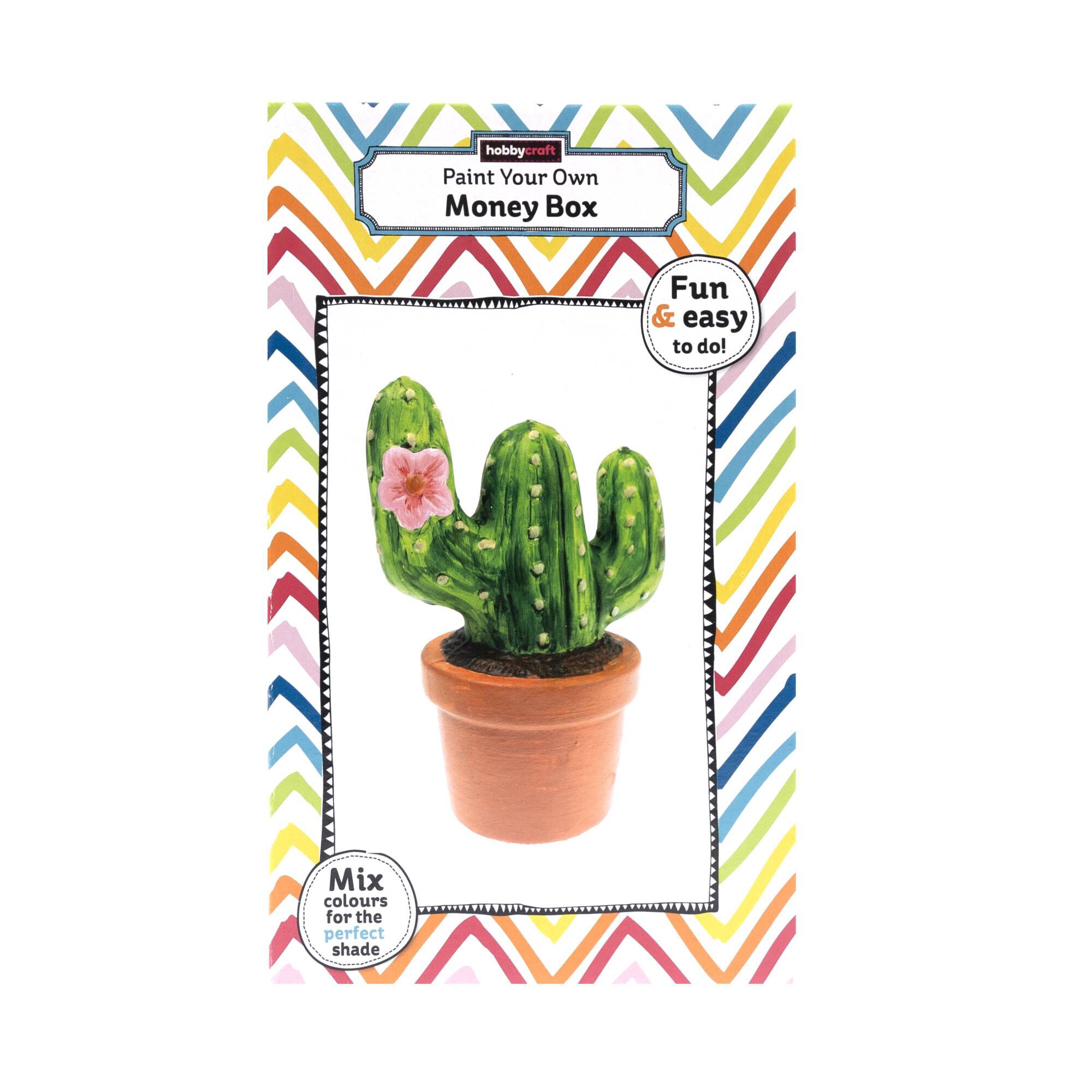 Paint Your Own Cactus Money Box Hobbycraft