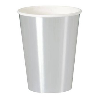 Silver Foil Paper Cups 8 Pack