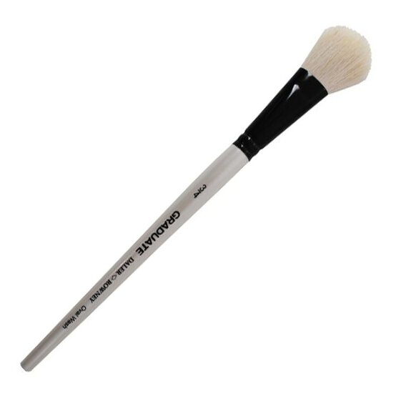 Daler-Rowney Graduate Oval White Goat Wash Brush 3/4 Inches image number 1