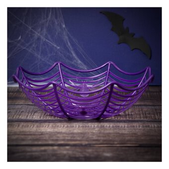 Purple Spider Web Basket 27cm