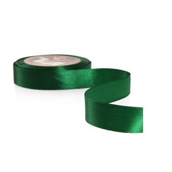 Forest Green Satin Ribbon 20mm x 15m image number 2