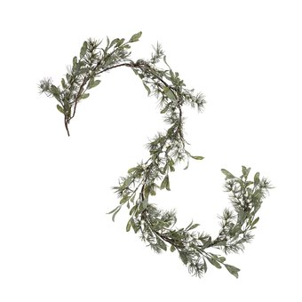 Frosted Leaf Garland 1.5m