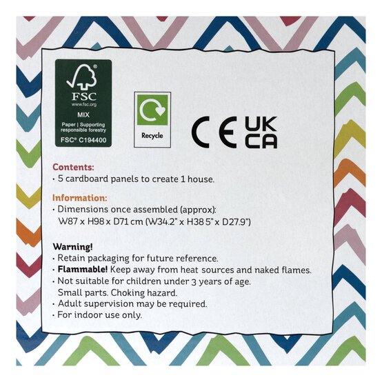 Colour-In Cardboard Unicorn House image number 4