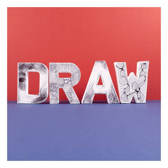 Mini Mache Letter M 10cm image number 3