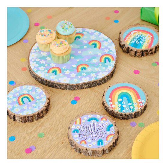 Natural Wooden Pine Slice 20cm image number 6