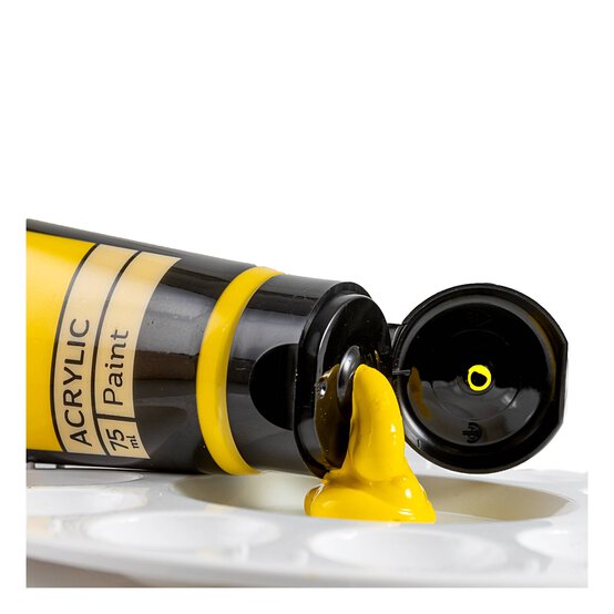Primary Yellow Art Acrylic Paint 75ml