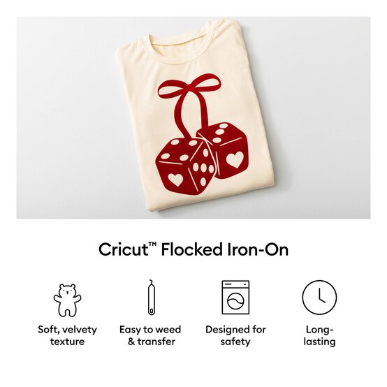 Cricut Black Flocked Iron-On 12 x 19 Inches image number 3