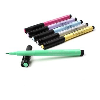 Faber Castell Pitt Pens 6 Pack Pastels