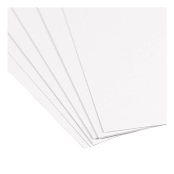 White Premium Hammered Card A4 10 Pack image number 3
