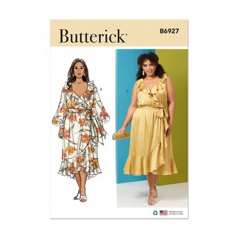 Butterick Women's Dresses Sewing Pattern B6927 (W3 30W-38W)