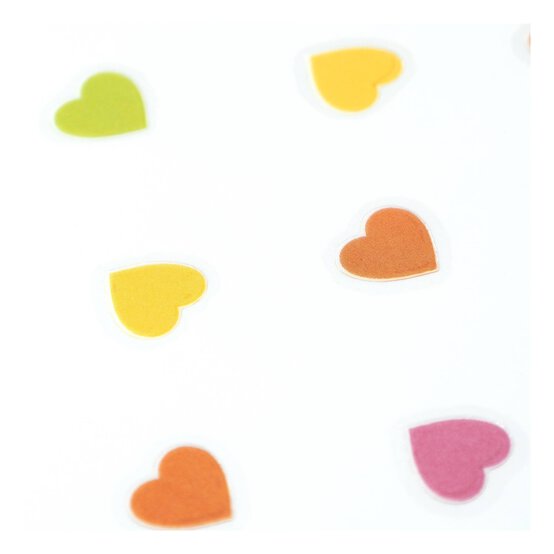 Mini Heart Cold Transfer Vinyl Sticker Sheet image number 2