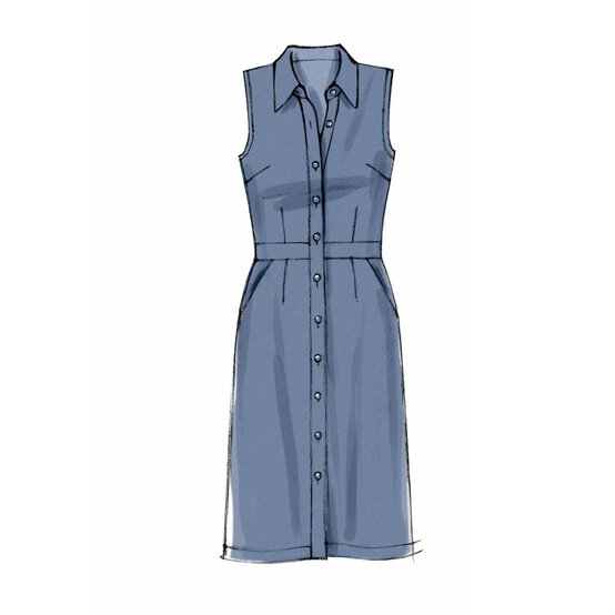 McCall’s Dress and Slip Sewing Pattern M6696 (16-24) image number 4