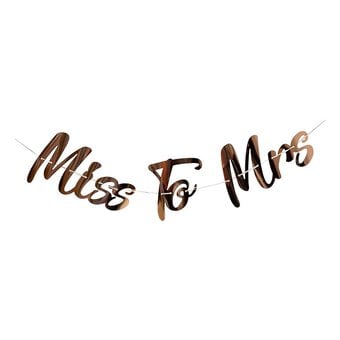 Rose Gold Miss to Mrs Bunting 2m