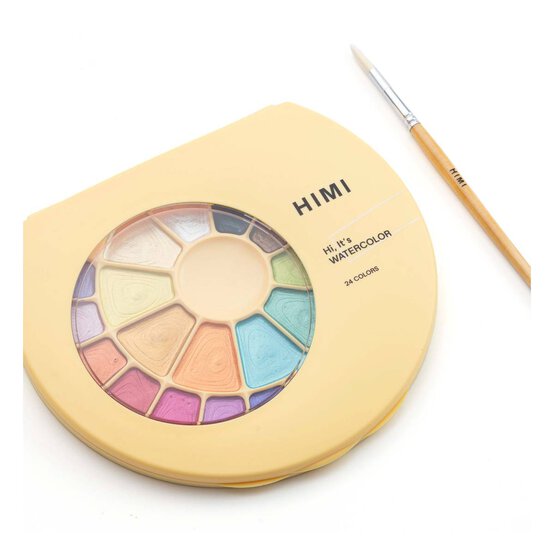 HIMI Metallic Semi-Moist Watercolour Set 24 Pack  image number 5