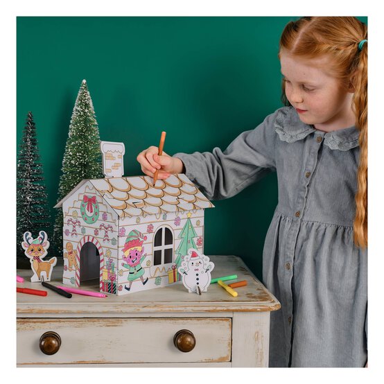 Colour Your Own Gingerbread House Kit image number 4