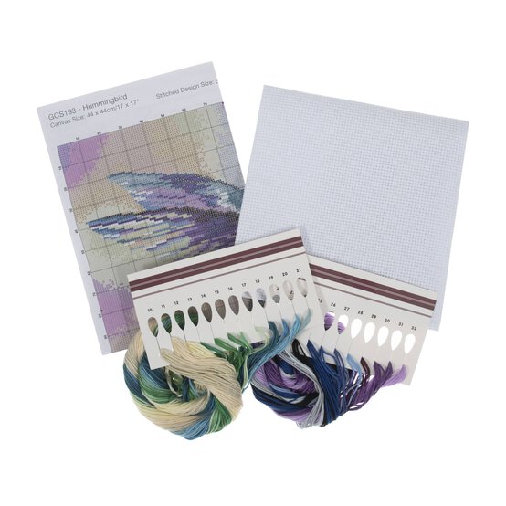 Trimits Hummingbird Large Cross Stitch Kit 36cm x 36cm image number 3