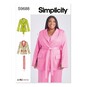 Simplicity Women's Jacket  Sewing Pattern S9688 (W2 20W-28W) image number 1