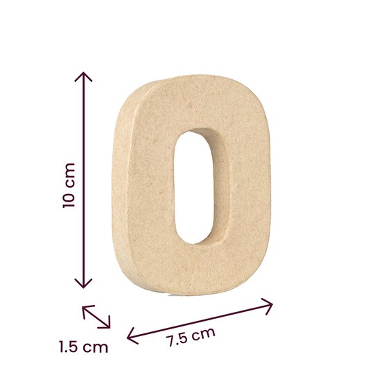 Mini Mache Letter O 10cm image number 4