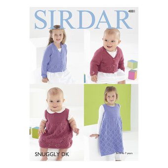 Sirdar Snuggly DK Dress and Cardigan Pattern 4881