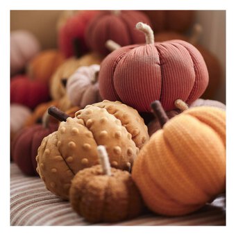 Brown Cotton Viscose Pumpkin 12cm