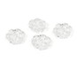 Hemline Clear Novelty Flower Button 4 Pack image number 1