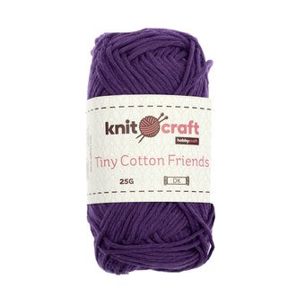Knitcraft Purple Tiny Cotton Friends Yarn 25g