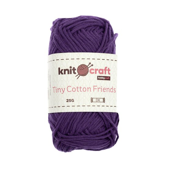 Knitcraft Purple Tiny Cotton Friends Yarn 25g image number 4