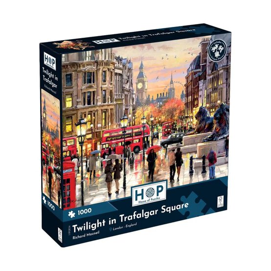 Twilight in Trafalgar Square Jigsaw Puzzle 1000 Pieces image number 1