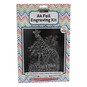 Giraffe Foil Engraving Kit A4 image number 1