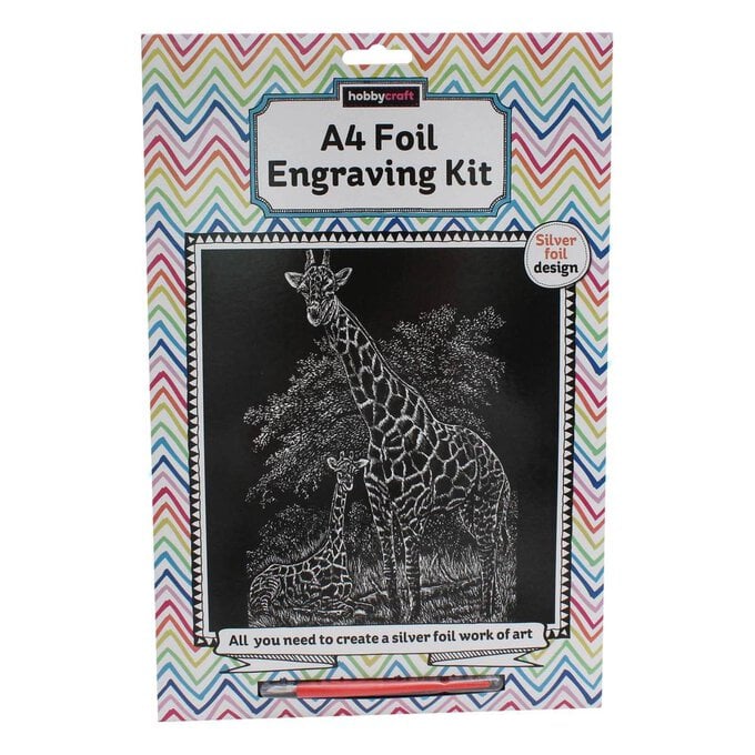 Giraffe Foil Engraving Kit A4 image number 1