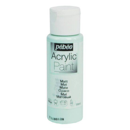 Pebeo Water Green Matt Acrylic Craft Paint 59ml