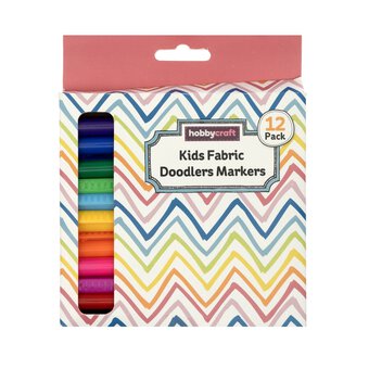 Kids’ Fabric Doodlers Markers 12 Pack 