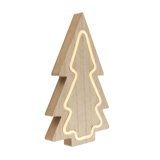 LED Wooden Tree 30cm image number 2