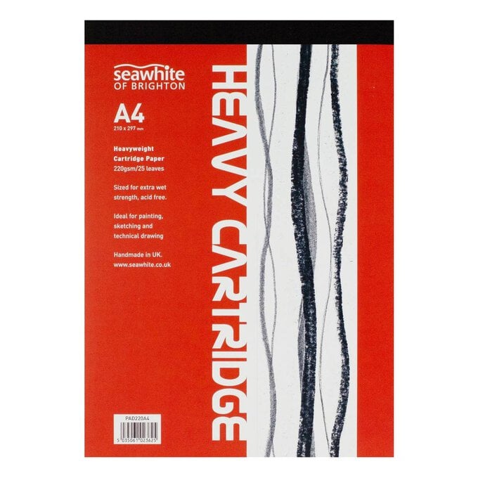 Seawhite Heavyweight Cartridge Paper Pad A4