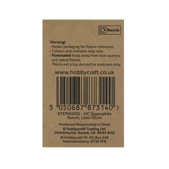 Lilac Gypsophila Bunch 32cm image number 5