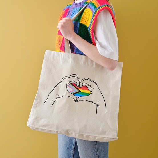 How to Personalise a Tote Bag for Pride image number 1